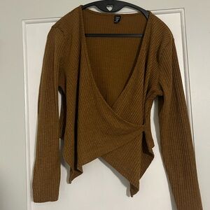 Knit Wraparound Sweater
